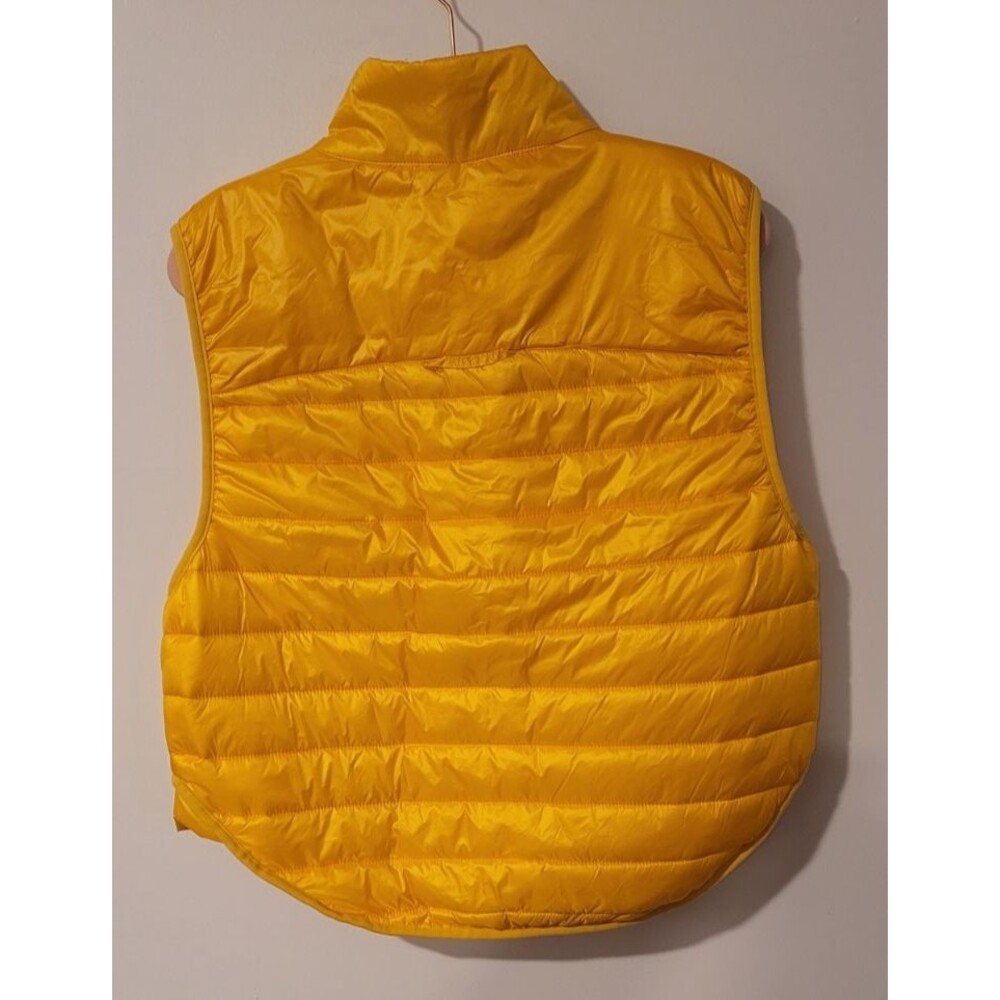 JoyLab Womens L Orange Quilted Puffer Vest Lightweight Zip Front Sleeveless - Picture 2 of 7